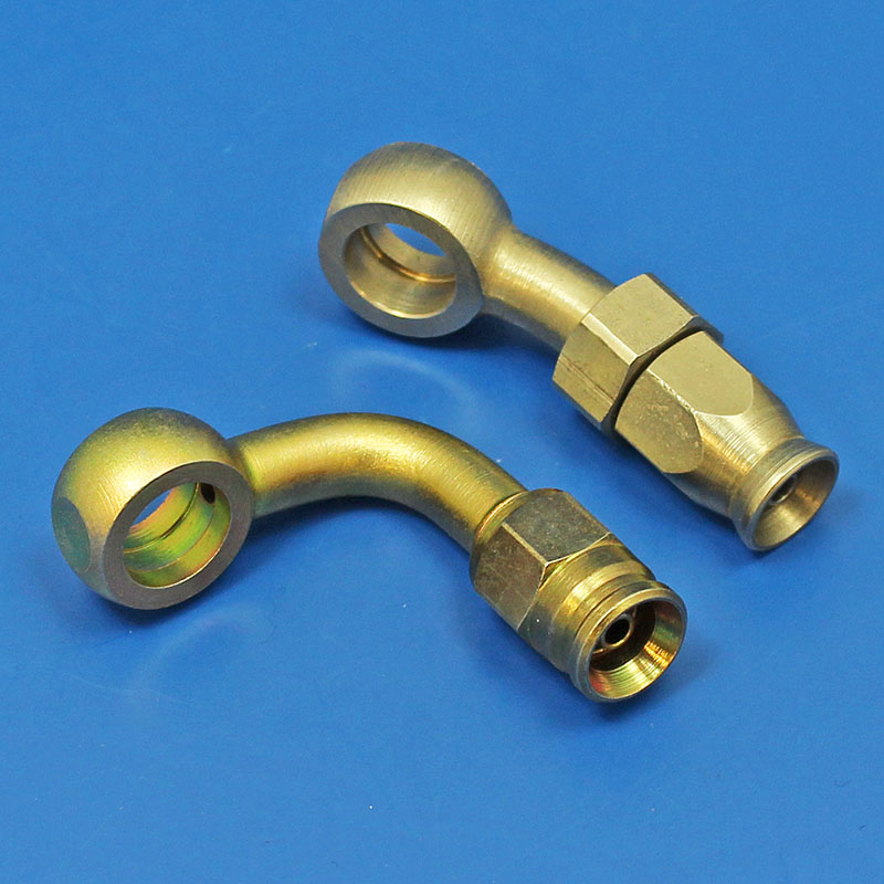Angled Banjo Compression Fittings for TFE Hose